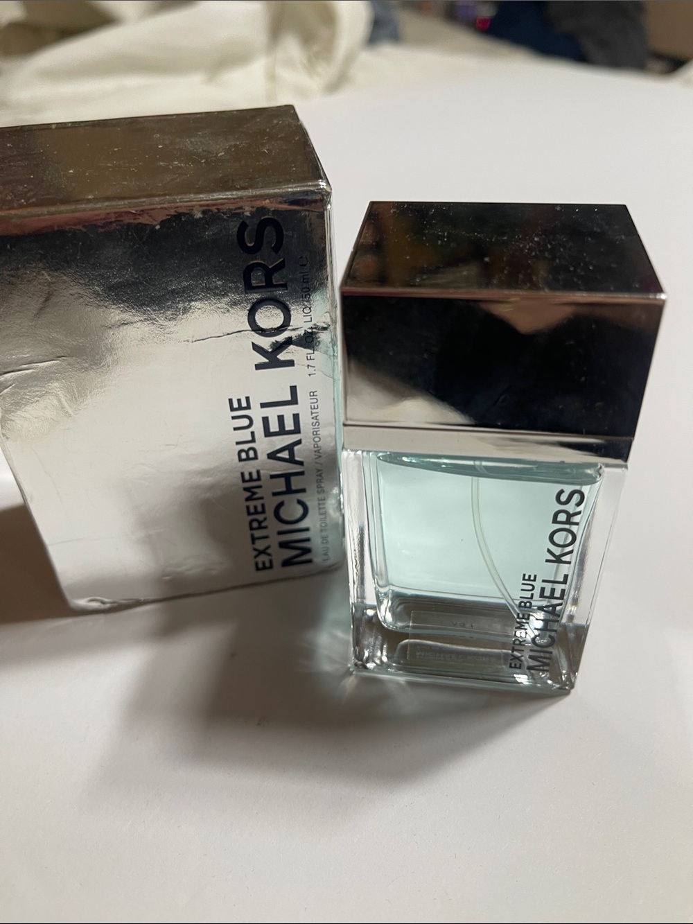 Michael Kors Extreme Blue Cologne - Light Blue & Silver Bottle 1.7 fl oz